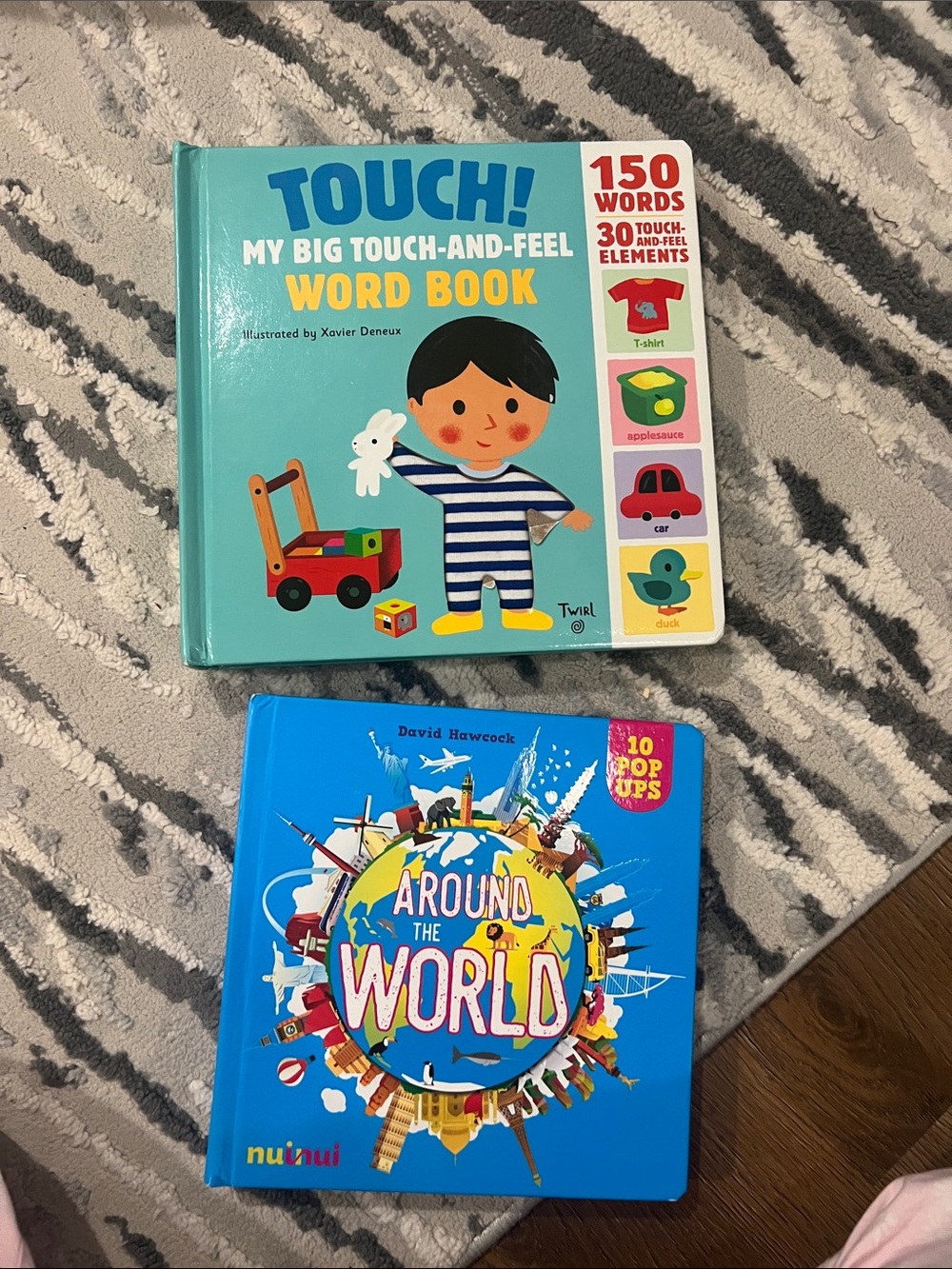 Touch! My Big Touch-and-Feel Word Book – Teal Sensory Learning Book